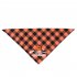 Halloween Luminous Dog Bandanas Halloween Trick Or Treat Dog Plaid Bandana Puppy Costume Decorations For Halloween Holiday purple human bone neck circumference 