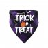 Halloween Luminous Dog Bandanas Halloween Trick Or Treat Dog Plaid Bandana Puppy Costume Decorations For Halloween Holiday purple human bone neck circumference 