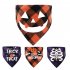 Halloween Luminous Dog Bandanas Halloween Trick Or Treat Dog Plaid Bandana Puppy Costume Decorations For Halloween Holiday purple human bone neck circumference 