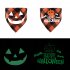 Halloween Luminous Dog Bandanas Halloween Trick Or Treat Dog Plaid Bandana Puppy Costume Decorations For Halloween Holiday purple human bone neck circumference 