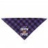 Halloween Luminous Dog Bandanas Halloween Trick Or Treat Dog Plaid Bandana Puppy Costume Decorations For Halloween Holiday purple human bone neck circumference 