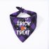 Halloween Luminous Dog Bandanas Halloween Trick Or Treat Dog Plaid Bandana Puppy Costume Decorations For Halloween Holiday purple human bone neck circumference 