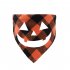 Halloween Luminous Dog Bandanas Halloween Trick Or Treat Dog Plaid Bandana Puppy Costume Decorations For Halloween Holiday purple human bone neck circumference 