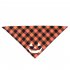 Halloween Luminous Dog Bandanas Halloween Trick Or Treat Dog Plaid Bandana Puppy Costume Decorations For Halloween Holiday purple human bone neck circumference 