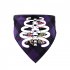 Halloween Luminous Dog Bandanas Halloween Trick Or Treat Dog Plaid Bandana Puppy Costume Decorations For Halloween Holiday purple human bone neck circumference 