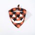 Halloween Luminous Dog Bandanas Halloween Trick Or Treat Dog Plaid Bandana Puppy Costume Decorations For Halloween Holiday purple human bone neck circumference 