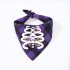 Halloween Luminous Dog Bandanas Halloween Trick Or Treat Dog Plaid Bandana Puppy Costume Decorations For Halloween Holiday purple human bone neck circumference 