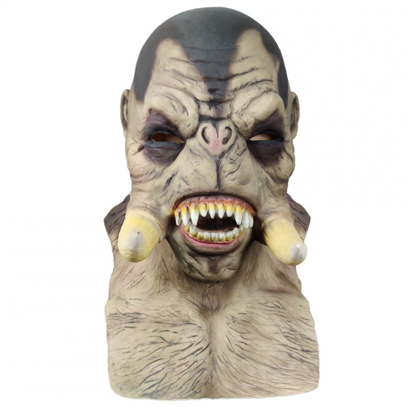 Halloween Mask Freak Horror Cosplay Performance Adult Headgear Stranger skin color