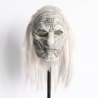 Halloween Mask Long Haired Night King Headgear Horror Latex Face Mask The old long hair night king