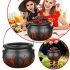 Halloween Mist Maker Fogger Witch Cauldron Fog Maker With Color Changing 12LED Light For Halloween Party Gift Decoration US Plug   matte vat