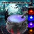 Halloween Mist Maker Fogger Witch Cauldron Fog Maker With Color Changing 12LED Light For Halloween Party Gift Decoration US Plug   matte vat