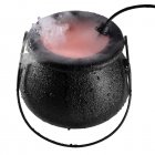 Halloween Mist Maker Fogger Witch Cauldron Fog Maker With Color Changing 12LED Light For Halloween Party Gift Decoration