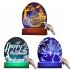 Halloween Night Light Colorful Pumpkin Skull 3D Illusion Desk Lamp Ornaments For Halloween Party Gifts Decorations  Pumpkin Wizard  Color adjustable 2w