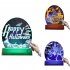 Halloween Night Light Colorful Pumpkin Skull 3D Illusion Desk Lamp Ornaments For Halloween Party Gifts Decorations  Pumpkin Wizard  Color adjustable 2w