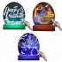 Halloween Night Light Colorful Pumpkin Skull 3D Illusion Desk Lamp Ornaments For Halloween Party Gifts Decorations  Pumpkin Wizard  Color adjustable 2w