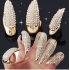 Halloween Party Cosplay Prop Exaggerated Long Nail Cat Demon Claw Punk Prop   1pc  Little finger gold