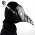 Halloween Party PU Long Beak Doctor Mask Cosplay Costume Prop Gift black