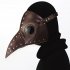 Halloween Party PU Long Beak Doctor Mask Cosplay Costume Prop Gift white