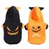 Halloween Pet Clothes Cat Dog Festival Cosplay Autumn Winter Two Legged Costume  yellow L