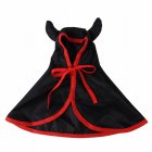 Halloween Pet Hooded Cloak With 28cm Tie Wizard Cape Dress Up Clothes Cosplay Outfit Halloween Costume For Small Dogs Cats black M