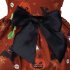 Halloween Pet Skirts With Bowknot Soft Comfortable Sleeveless Round Neck Puppy Princess Dresses Outfits For Small Medium Dogs mesh orange M