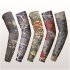 Halloween Props Sleeves Tattoo Sleeves Sunscreen UV Protection Cooling Outdoor Sports Riding Elastic Nylon Sleeves Single price  96  One size