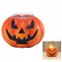 Halloween Pumpkin Candlestick Candle Light Desktop Ornaments Resin Crafts Halloween Party Supplies Candle Light
