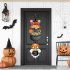 Halloween Pumpkin Character Door Sign Halloween Hanging Sign Door Hanger Halloween Indoor Outdoor Wall Hanging Decor magic hat