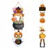 Halloween Pumpkin Character Door Sign Halloween Hanging Sign Door Hanger Halloween Indoor Outdoor Wall Hanging Decor magic hat