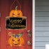 Halloween Pumpkin Character Door Sign Halloween Hanging Sign Door Hanger Halloween Indoor Outdoor Wall Hanging Decor magic hat