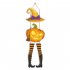 Halloween Pumpkin Character Door Sign Halloween Hanging Sign Door Hanger Halloween Indoor Outdoor Wall Hanging Decor magic hat