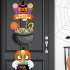 Halloween Pumpkin Character Door Sign Halloween Hanging Sign Door Hanger Halloween Indoor Outdoor Wall Hanging Decor magic hat