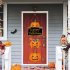 Halloween Pumpkin Character Door Sign Halloween Hanging Sign Door Hanger Halloween Indoor Outdoor Wall Hanging Decor magic hat