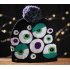Halloween Pumpkin Ghost Knit Hat with Light Stretchable Unisex Adults Kids Children Purple 20 21CM