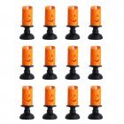 Halloween Pumpkin Shape Led Light Button Battery Powered Flameless Candles LED Night Light For Halloween Party orange