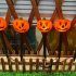 Halloween Pumpkin Stake Lights Outdoor Waterproof Garden Pumpkin Lights Halloween Decoration For Garden Patio Yard Battery box Oval