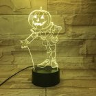 Halloween Pumpkins Shape USB Battery Powered 3D Atmosphere Night Light Halloween Pumpkin 4