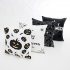 Halloween Series Hot Stamping Pattern Throw Pillow Cover Black bottom happy 45 45cm