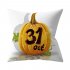 Halloween Series Letter Printing Throw Pillow Cover for Home Living Room Sofa Decor C 45 45cm