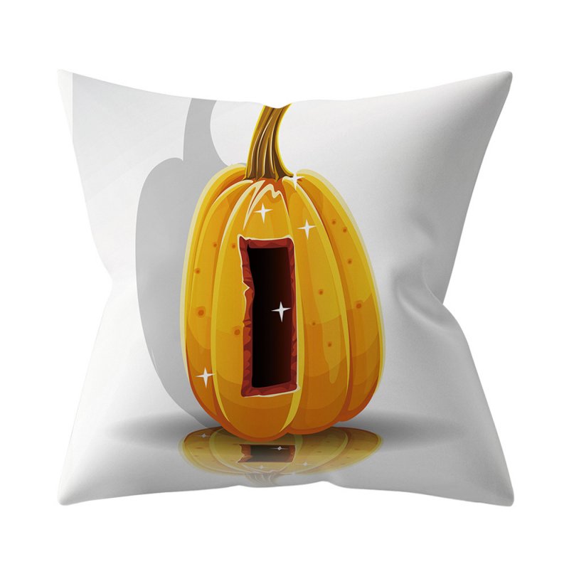 Halloween Series Letter Printing Throw Pillow Cover for Home Living Room Sofa Decor I_45*45cm