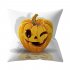 Halloween Series Letter Printing Throw Pillow Cover for Home Living Room Sofa Decor Y 45 45cm