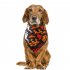 Halloween Series Printing Triangular Scarf for Pet Dogs Wear 03 black Halloween