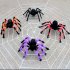Halloween Simulate Spider Hanging Pendant for Halloween Bar Haunted House Prop Indoor Outdoor Decoration 2 m color spider 270g