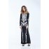 Halloween Skeleton Ghost Zombie Long Dress for Masquerade   Party or Stage Showing Costume