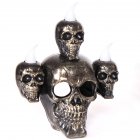 Halloween Smoke Skull Head Lamp Electronic Skull Candle Light Ornament