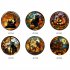 Halloween Static PVC Window Glass Stickers Glue Free Decorative Film For Home Indoor Window Glass Door Wall Decor JD126 pumpkin