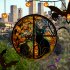 Halloween Static PVC Window Glass Stickers Glue Free Decorative Film For Home Indoor Window Glass Door Wall Decor JD126 pumpkin