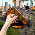Halloween Static PVC Window Glass Stickers Glue Free Decorative Film For Home Indoor Window Glass Door Wall Decor JD126 pumpkin