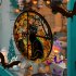 Halloween Static PVC Window Glass Stickers Glue Free Decorative Film For Home Indoor Window Glass Door Wall Decor JD126 pumpkin