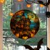 Halloween Static PVC Window Glass Stickers Glue Free Decorative Film For Home Indoor Window Glass Door Wall Decor JD126 pumpkin